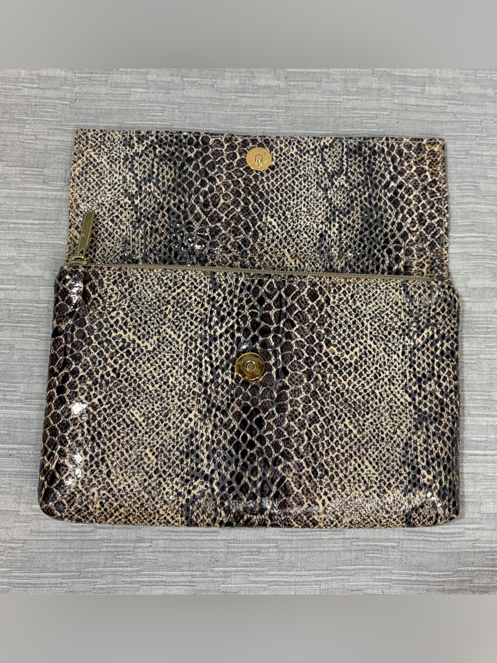 Bags by Pinky snakeskin print clutch bag - Picture 4 of 7
